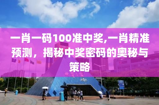 一肖一码100准中奖,一肖精准预测，揭秘中奖密码的奥秘与策略