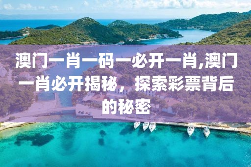 澳门一肖一码一必开一肖,澳门一肖必开揭秘，探索彩票背后的秘密