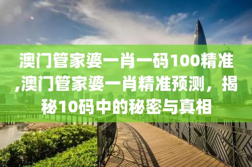 澳门管家婆一肖一码100精准,澳门管家婆一肖精准预测，揭秘10码中的秘密与真相
