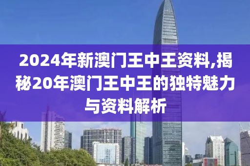 2024年新澳门王中王资料,揭秘20年澳门王中王的独特魅力与资料解析