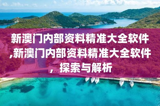 新澳门内部资料精准大全软件,新澳门内部资料精准大全软件，探索与解析