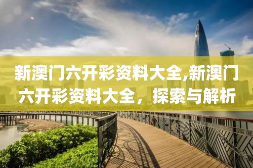 新澳门六开彩资料大全,新澳门六开彩资料大全，探索与解析