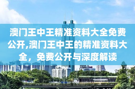 澳门王中王精准资料大全免费公开,澳门王中王的精准资料大全，免费公开与深度解读