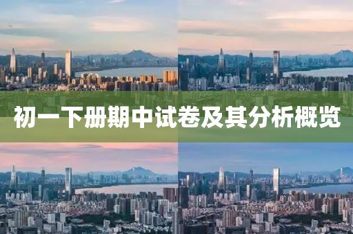 初一下册期中试卷及其分析概览