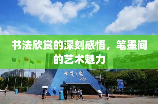 书法欣赏的深刻感悟，笔墨间的艺术魅力