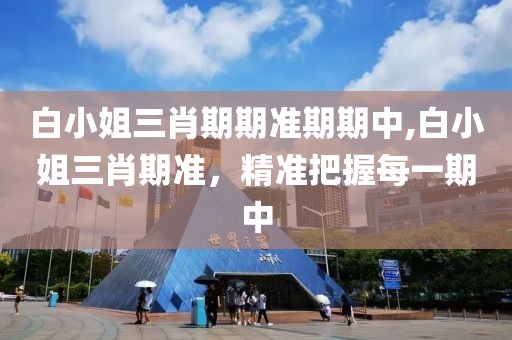 白小姐三肖期期准期期中,白小姐三肖期准，精准把握每一期中