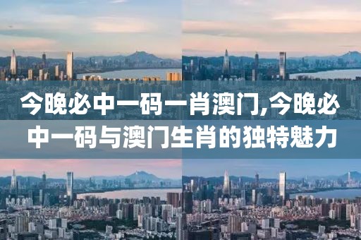 今晚必中一码一肖澳门,今晚必中一码与澳门生肖的独特魅力