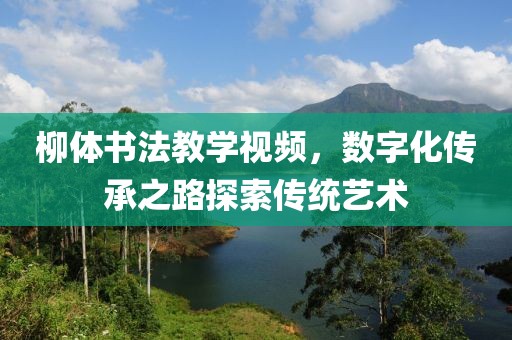 柳体书法教学视频，数字化传承之路探索传统艺术