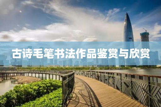 古诗毛笔书法作品鉴赏与欣赏