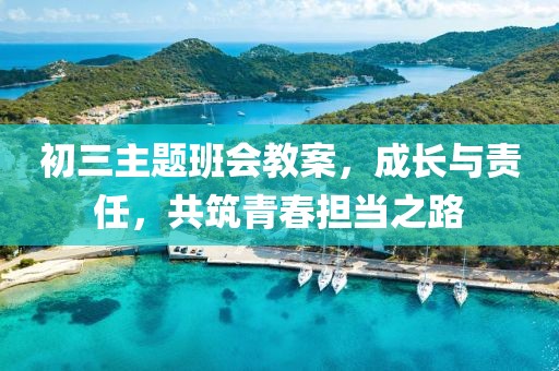 初三主题班会教案，成长与责任，共筑青春担当之路