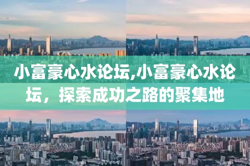 小富豪心水论坛,小富豪心水论坛，探索成功之路的聚集地