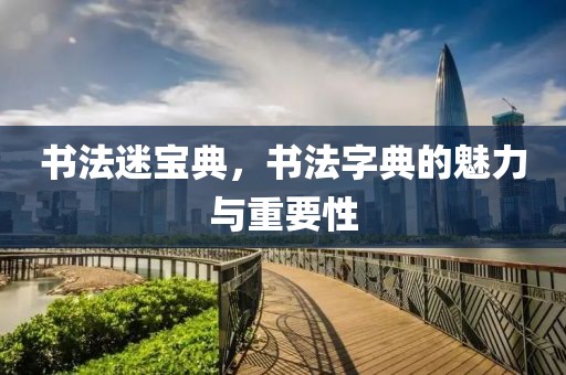 书法迷宝典，书法字典的魅力与重要性