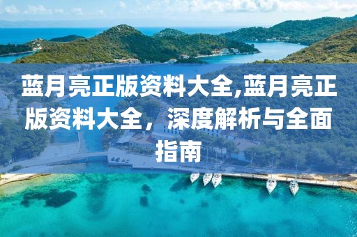 蓝月亮正版资料大全,蓝月亮正版资料大全，深度解析与全面指南