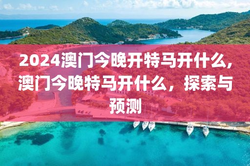 2024澳门今晚开特马开什么,澳门今晚特马开什么，探索与预测