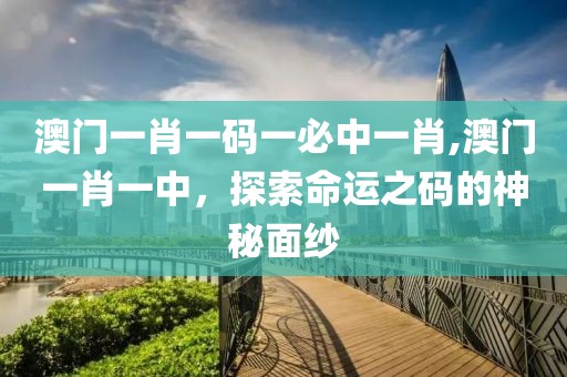 澳门一肖一码一必中一肖,澳门一肖一中，探索命运之码的神秘面纱