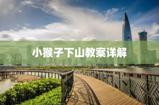 小猴子下山教案详解