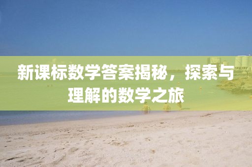 新课标数学答案揭秘，探索与理解的数学之旅