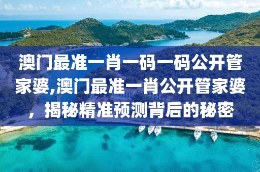 澳门最准一肖一码一码公开管家婆,澳门最准一肖公开管家婆，揭秘精准预测背后的秘密