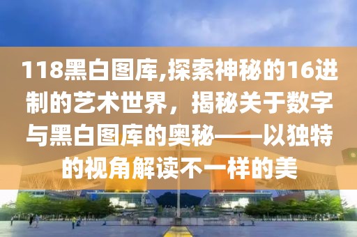 118黑白图库,探索神秘的16进制的艺术世界，揭秘关于数字与黑白图库的奥秘——以独特的视角解读不一样的美