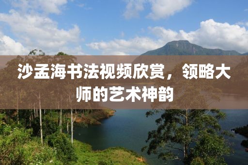 沙孟海书法视频欣赏，领略大师的艺术神韵