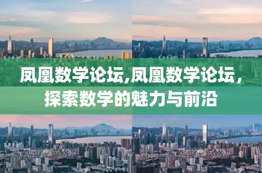 凤凰数学论坛,凤凰数学论坛，探索数学的魅力与前沿