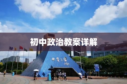 初中政治教案详解