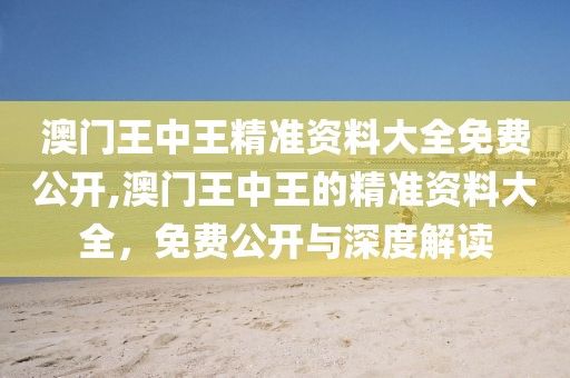 澳门王中王精准资料大全免费公开,澳门王中王的精准资料大全，免费公开与深度解读