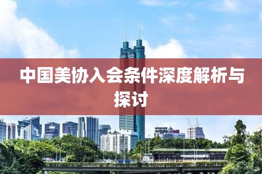 中国美协入会条件深度解析与探讨
