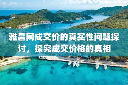 雅昌网成交价的真实性问题探讨，探究成交价格的真相