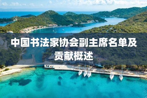 中国书法家协会副主席名单及贡献概述