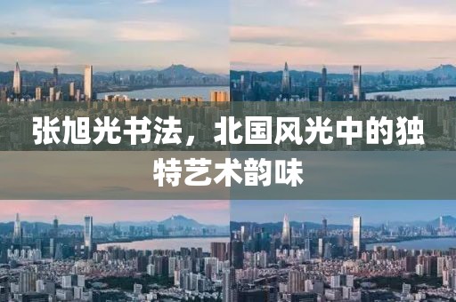 张旭光书法，北国风光中的独特艺术韵味