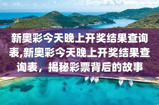 新奥彩今天晚上开奖结果查询表,新奥彩今天晚上开奖结果查询表，揭秘彩票背后的故事