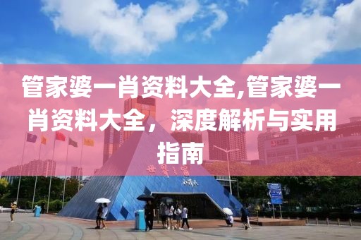 管家婆一肖资料大全,管家婆一肖资料大全，深度解析与实用指南