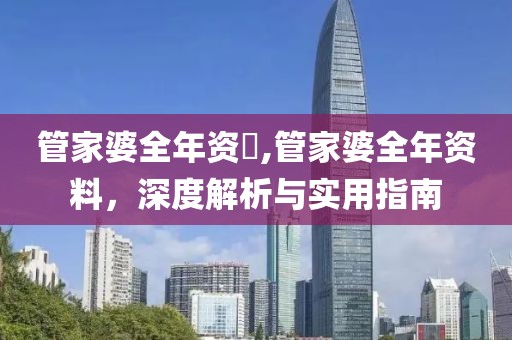 管家婆全年资枓,管家婆全年资料，深度解析与实用指南