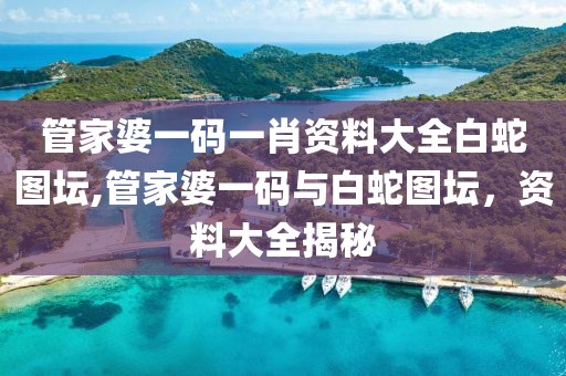 管家婆一码一肖资料大全白蛇图坛,管家婆一码与白蛇图坛，资料大全揭秘