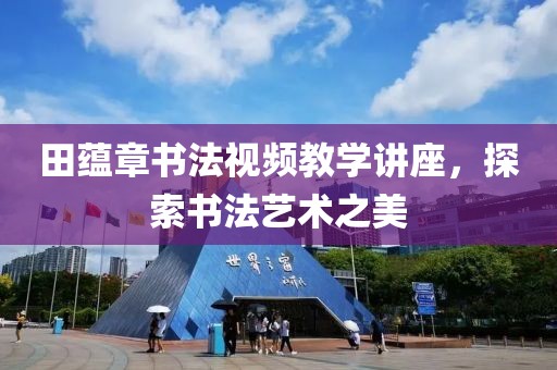 田蕴章书法视频教学讲座，探索书法艺术之美