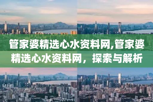 管家婆精选心水资料网,管家婆精选心水资料网，探索与解析
