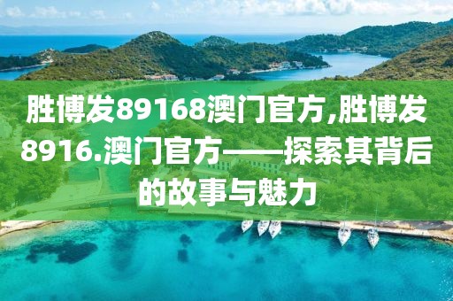 胜博发89168澳门官方,胜博发8916.澳门官方——探索其背后的故事与魅力