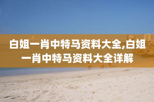 白姐一肖中特马资料大全,白姐一肖中特马资料大全详解