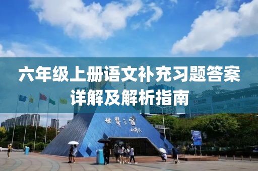 六年级上册语文补充习题答案详解及解析指南