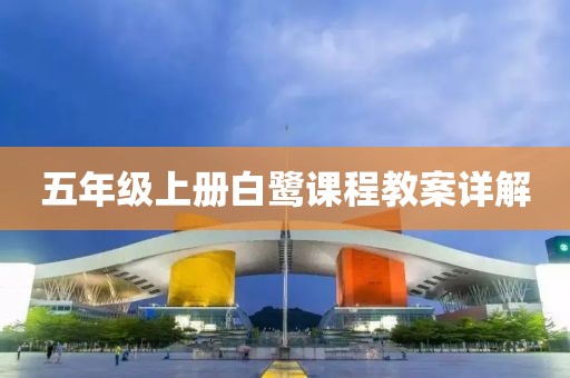 五年级上册白鹭课程教案详解