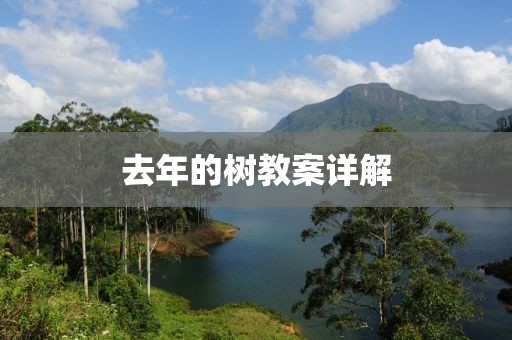 去年的树教案详解