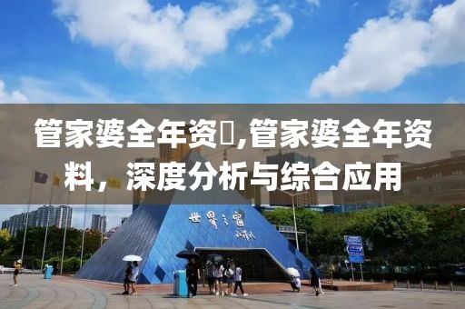 管家婆全年资枓,管家婆全年资料，深度分析与综合应用