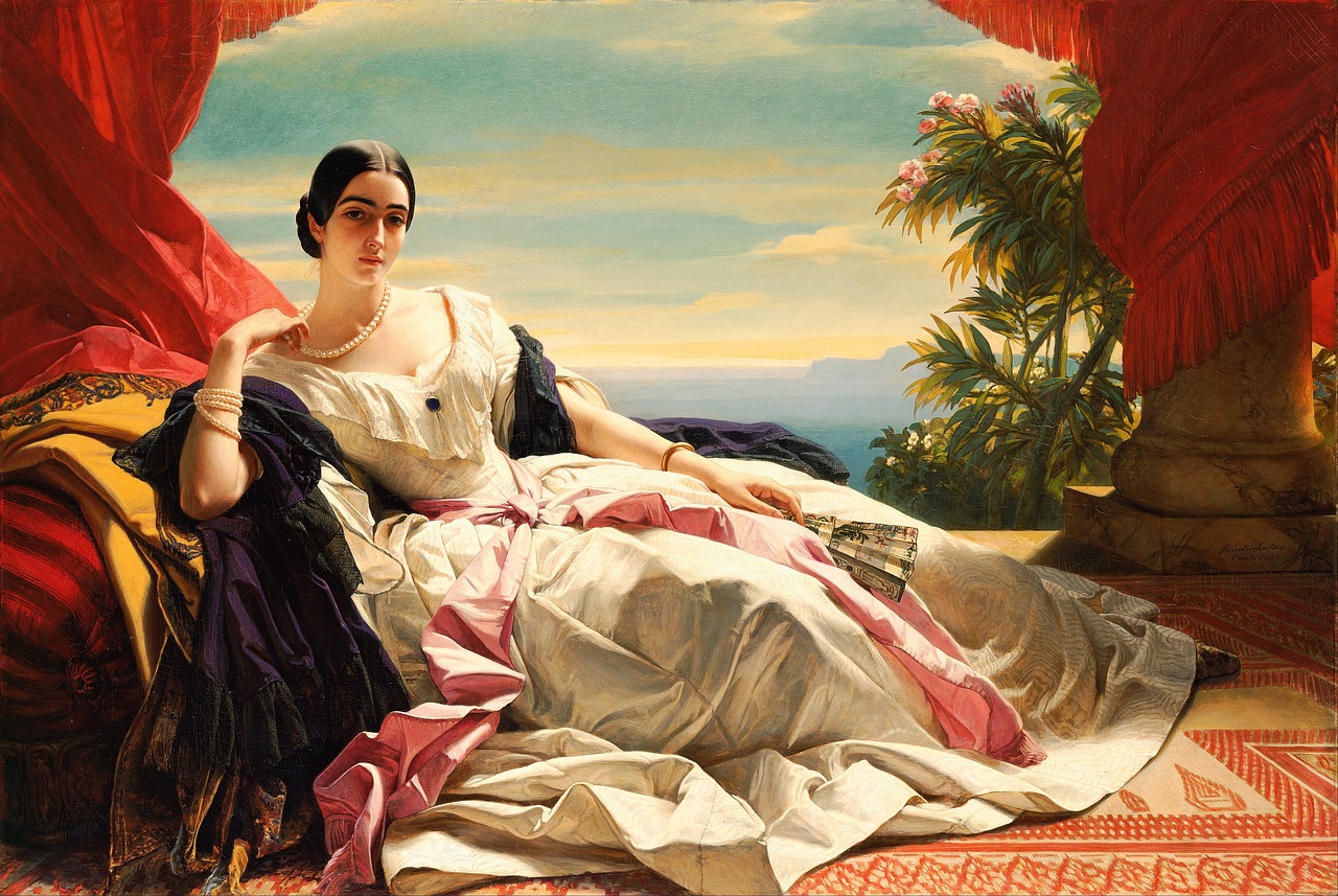 林金福油画女性之美，细腻描绘的东方神韵与情感表达