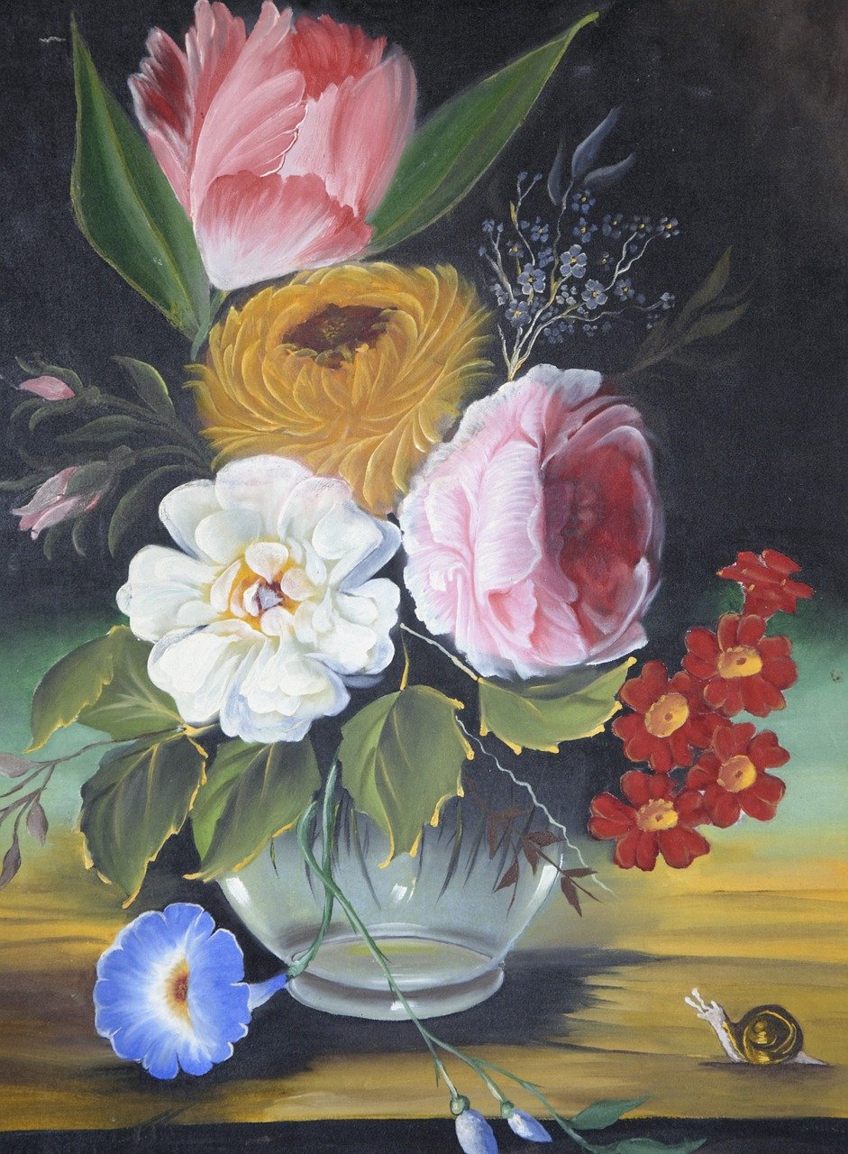儿童油画图片，纯真创意的艺术世界展现
