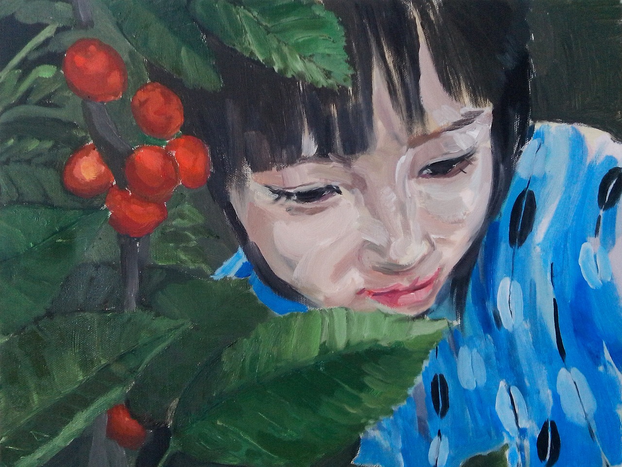 潘鸿海人物油画，光影情感之韵，艺术魅力展现